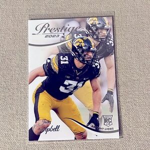 2023 Jack Campbell Panini Prestige Rookie Card #342 Detroit Lions RC IOWA